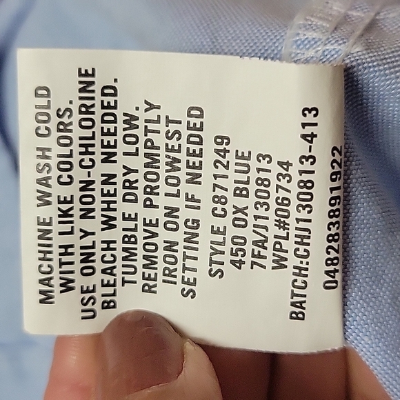 Champs boys size 8 blue button down shirt never worn - Picture 8 of 8